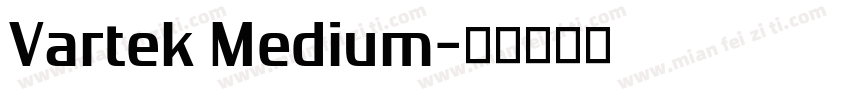 Vartek Medium字体转换